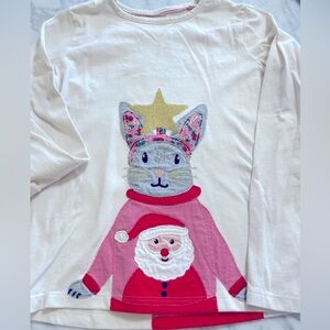 2 Mini boden long sleeve shirts 9-10 girl